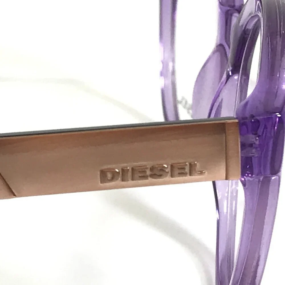 Diesel Eyeglasses Frames DL5091 col.081 Black Clear Purple Copper 51-19-145